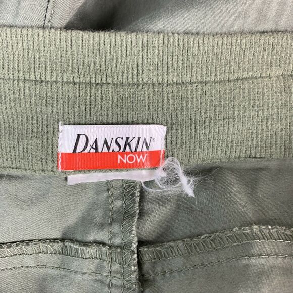 Danskin Womens Capri Pants Size 40 x 24 Olive / Army Green Elastic Waist - Picture 6 of 7